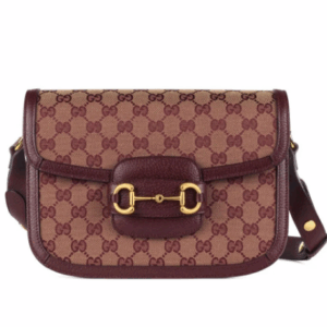 GUCCI 1955 HORSEBIT SUPREME SHOULDER BAG IN BURGUNDY